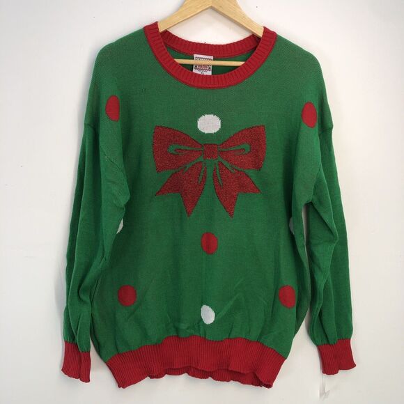 NEW Merry Christmas Sweater Womens M ( Ugly Christmas - Picture 2 of 10